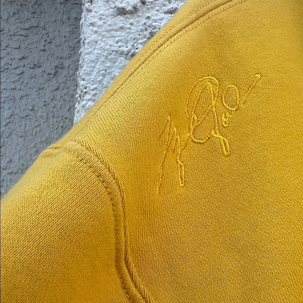 Nike Air Jordan Flight Yellow Hoodie Sweatshirt Pullover Men's Size L